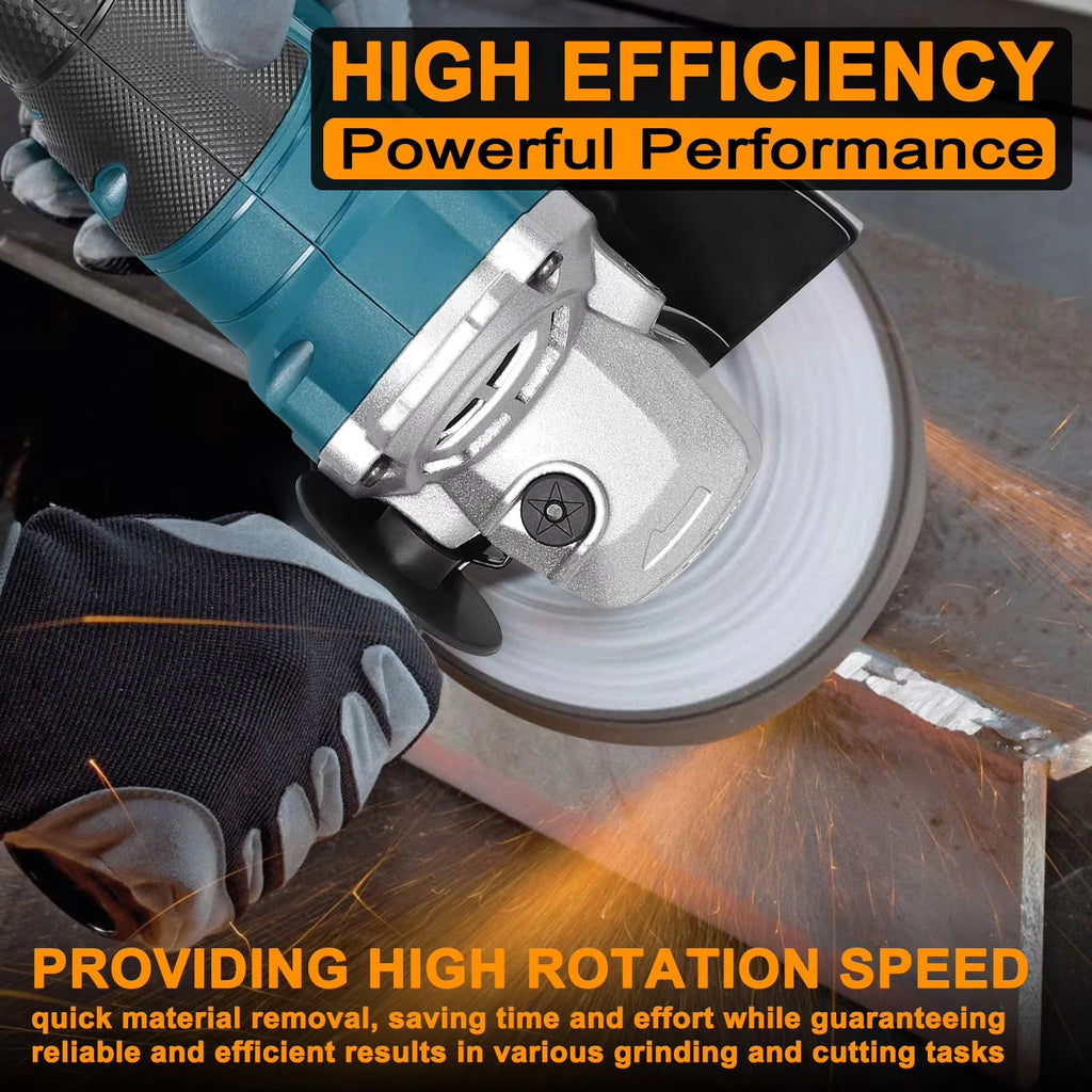 Meuleuse d’angle sans fil 125 mm – Sans fil, rechargeable