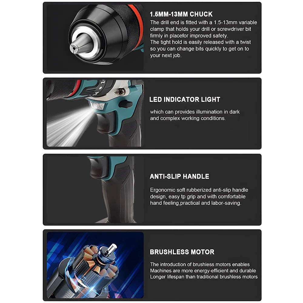 Perceuse‑visseuse à percussion