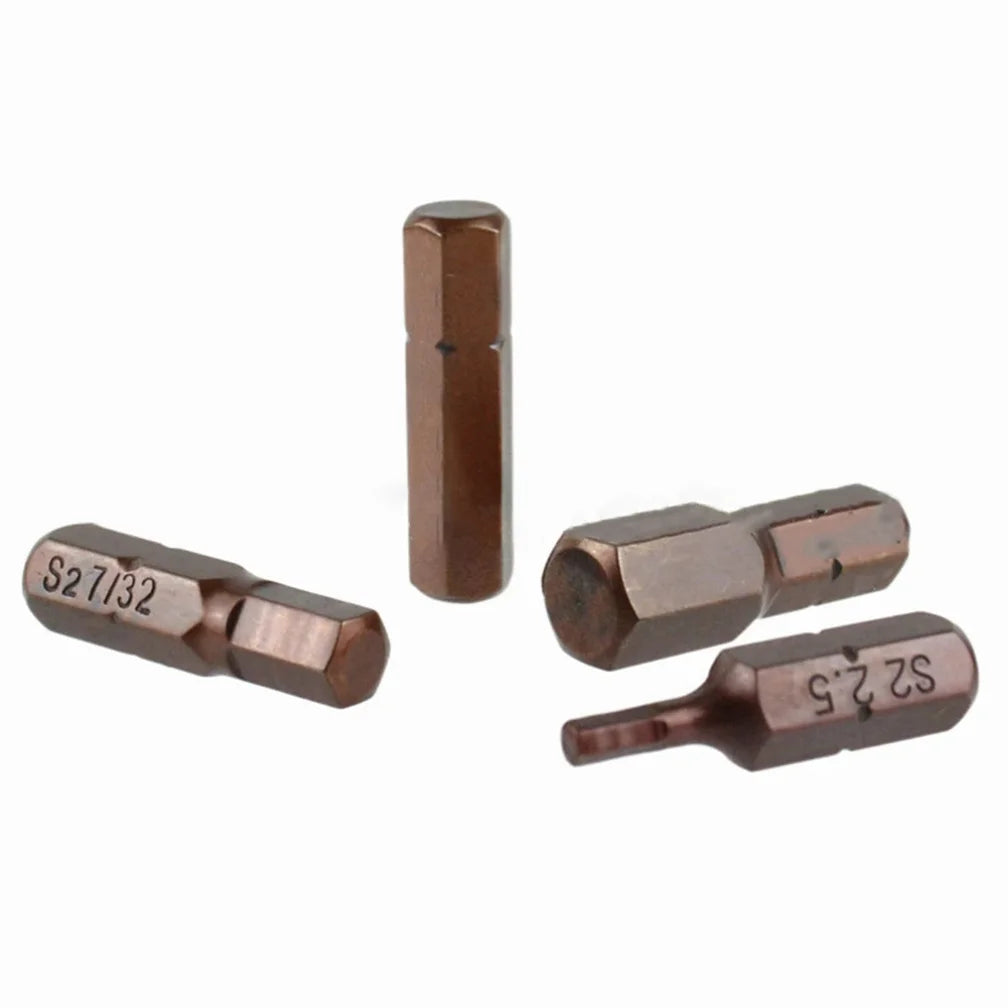 Jeu de 12 ou 24 embouts de tournevis hexagonaux – 25 mm, acier allié, magnétique