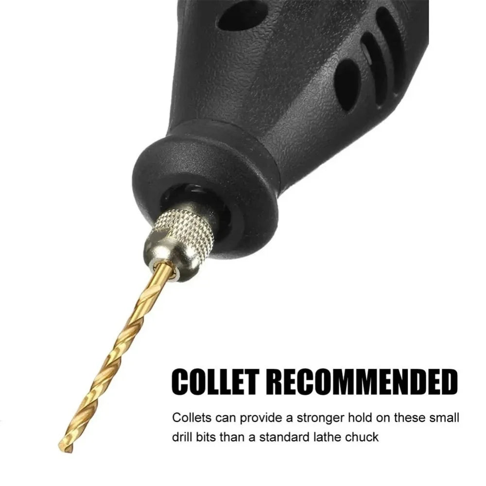 Lot de 50 forets hélicoïdaux – Acier HSS, revêtement titane, tige droite